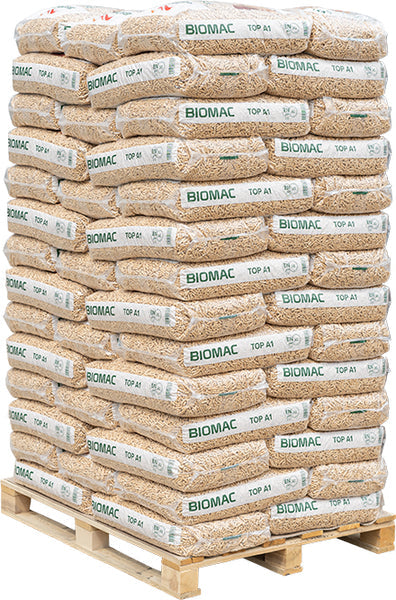 Pellet Biomac Top in bancale da 70 sacchi da 15 kg | SpediamoPellet