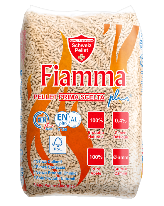 Pellet Fiamma in bancale da 70 sacchi da 15 kg | SpediamoPellet