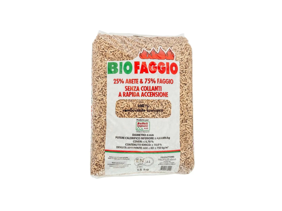 Pellet Biofaggio in bancale da 70 sacchi da 15 kg | SpediamoPellet