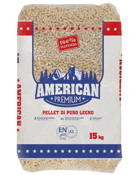 Pellet American Premium in bancale da 70 sacchi da 15 kg | SpediamoPellet