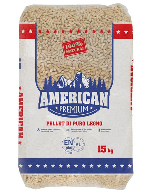 Pellet American Premium in bancale da 70 sacchi da 15 kg | SpediamoPellet