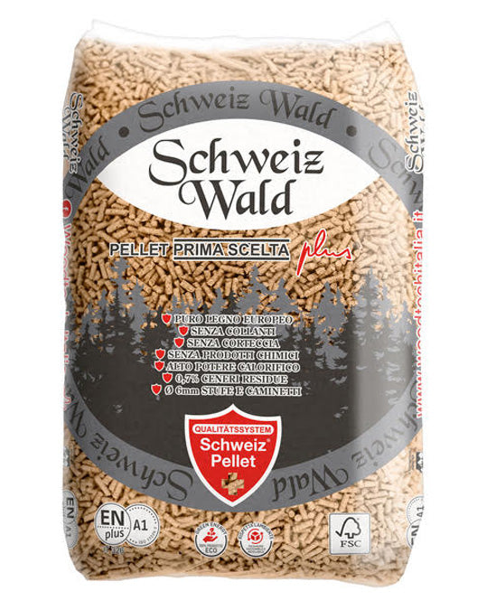 Pellet Schweiz Wald in bancale da 70 sacchi da 15 kg | SpediamoPellet