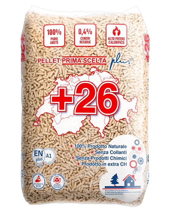 Pellet +26 in bancale da 70 sacchi da 15 kg | SpediamoPellet