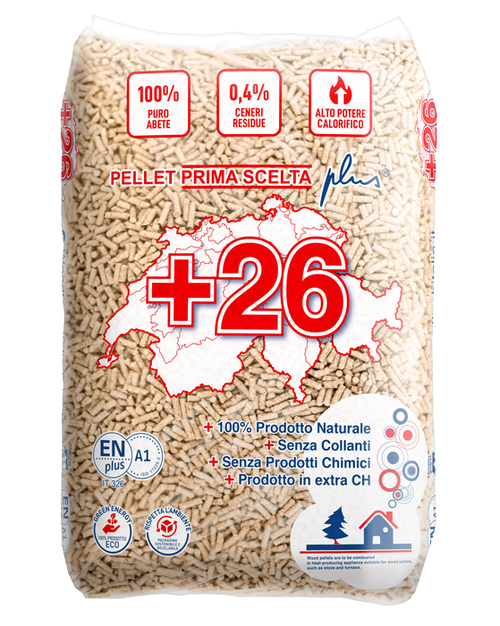 Pellet +26 in bancale da 70 sacchi da 15 kg | SpediamoPellet