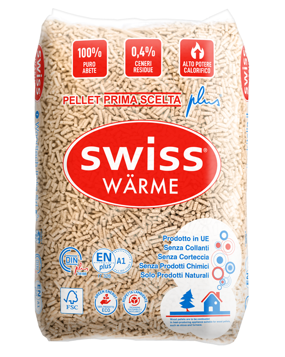 Pellet Swiss Wärme in bancale da 70 sacchi da 15 kg | SpediamoPellet